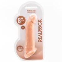 REALROCK 8'' Realistic Penis Extender with Rings